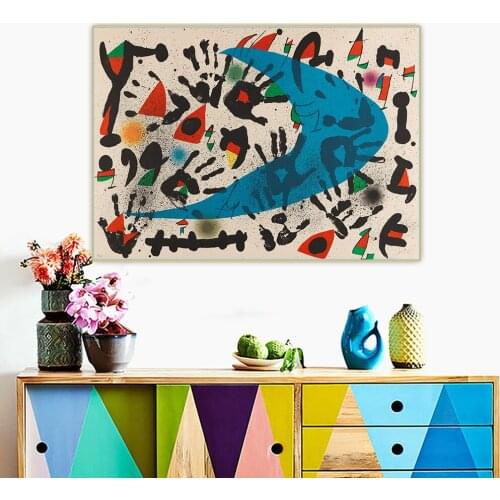 Citon Joan Miro《Claca.1973》Surrealism Canvas Oil Painting Artwork Poster Picture Background Wall Decor Home Decoration