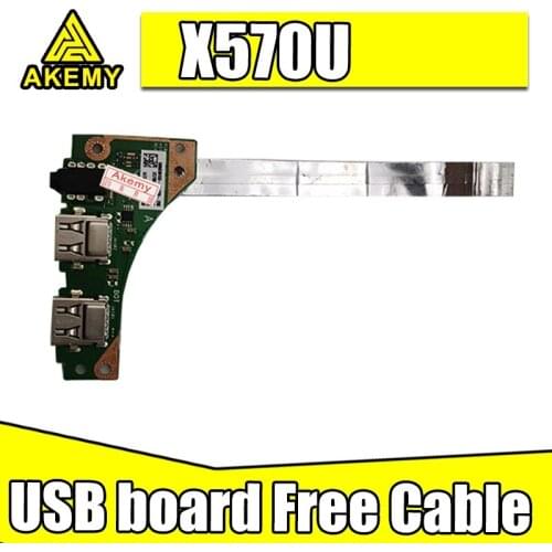 For Asus YX570U YX570UD X570U X570UD _IO USB Headphone jack Board with cable