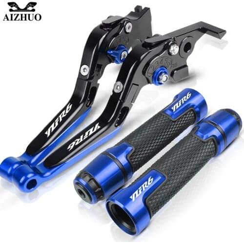 For YAMAHA YZF R6 YZFR6 2017 2018 2019 2020 Motorcycle Adjustable Brake Clutch Lever Handle Grips Hand Bar End