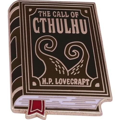 The Call of Cthulhu Enamel Pin and Brooch Literature Book Lovecraft Bookworm Lapel Pin Gift