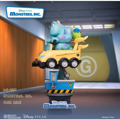 Beast kingdom Disney Monsters,inc. Coin ride Desktop dolls Garage Kits Model Kits Collection Gift Toy