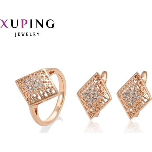 Xuping Fashion Fantastic Charm Jewelry Sets for Women with Rose Gold Color 64960