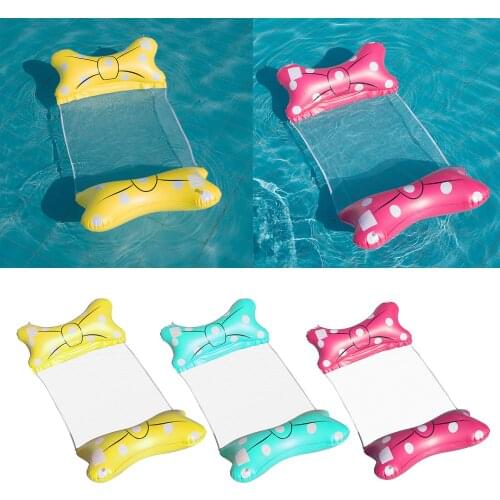 Inflatable Water Hammock Foldable Floating Lounge Relaxing Air Sofa