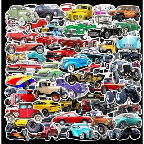 102PCS JDM Retrofit Racing Car Graffiti Stickers Laptop Guitar Luggage Bike Skateboard Waterproof Sticker Decal Kid Classic