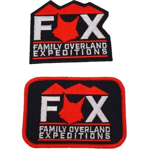 FOX EXPEOTIONS LOGO EMBROIDERY PATCH TO THE HAT CLOTHING