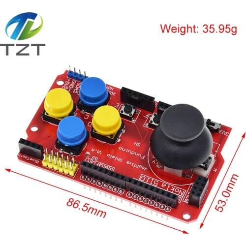 Joystick Shield for Arduino Expansion Board Analog Keyboard and Mouse Function Joystick Shield V1.2