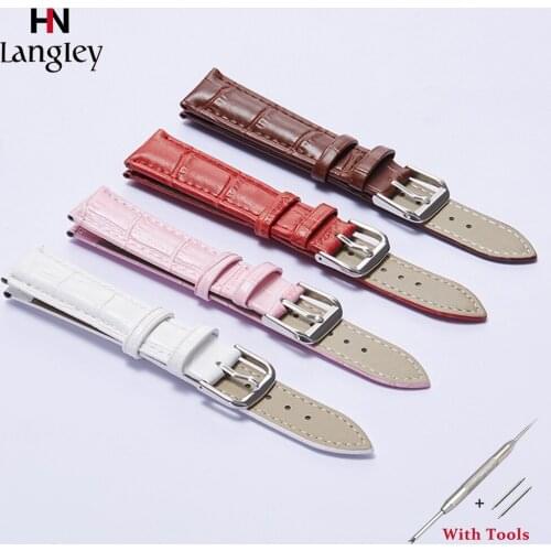 Genuine Leather Wristwatch Straps For Men Women Watchbands 12-24mm Watches Accessories Waterproof Soft Watchbands Wholesale