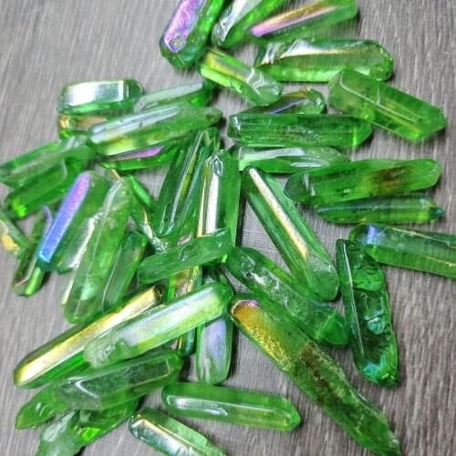 Natural Quartz Colour Crystal Cluster Mineral Specimen Healing Home Display Decoration Electroplated Stone Decor 100g