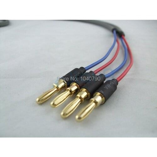 Professional banana plugs audio line Speaker cable power amplifier horn line Around the line 2M 6.4ft