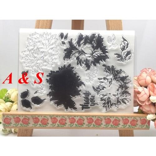 Z06 CLEAR STAMPS cutting dies Flower Scrapbook Card album paper craft silicon rubber roller transparent stamps