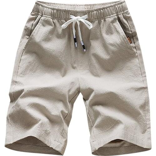 Summer Shorts Men Solid Pocket Drawstring Elastic Waist Casual Shorts for Men Sweat Shorts Men Clothing