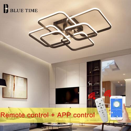 Luminaires Led Chandelier For Living Room Bedroom Dining room Creation Led Ceiling Chandelier Lighting Fixtures Remote Control