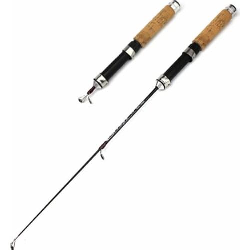 Winter Shrimp Ice Fishing Rod Pole Portable Winter Fishing Rods Spinning Casting 3 Sections Fish Pole 60cm