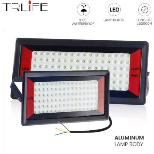 Ultra Thin LED Floodlight 50W 100W Flood Light Outdoor Spotlight IP65 Waterproof LED Street Lamp Landscape Lighting AC 220V-240V