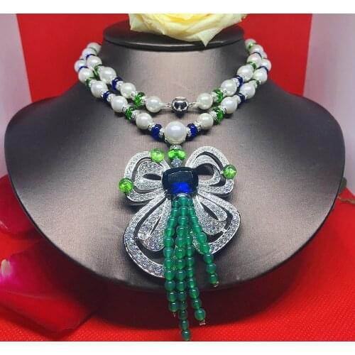 YPAY8 Fashion S925 sterling silver Ladies Hot Brand Colorful Zircon Top Quality For Women Shape Party High-end Necklace Jewelry