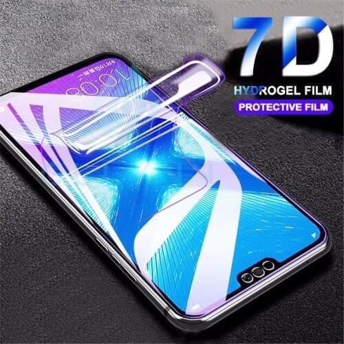 1-2Pcs 100D Protective Hydrogel Film For Huawei Honor 8x 8a 8lite 9 Screen Protector Film Full Cover on honor 9 lite 8s 8lite 8