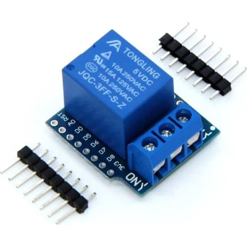 1Set One Channel Wemos D1 Mini Relay Shield Wemos D1 Mini Relay Module ESP8266 Development Board 1 channel