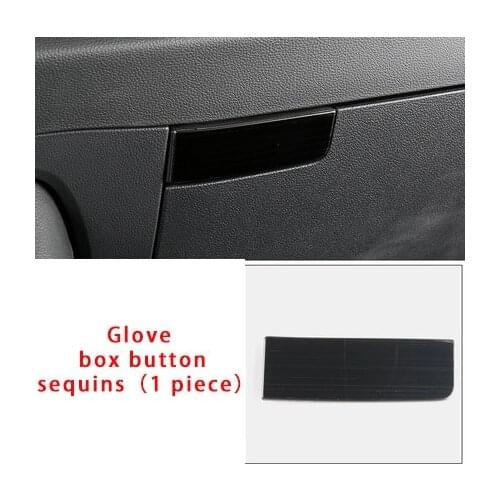For Skoda KAROQ ABS chrome black Glove box button sequins 1pc