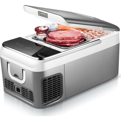 26L Household Fridge Refrigerator Big Capacity Home Freezer Compressor Fridge Refrigeration Freezer DC12V/220V Icebox