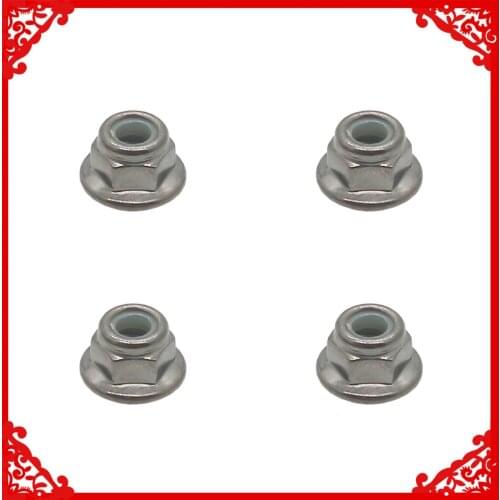 4 pcs/set steel made FLANGED NYLOC LOCK NUT M4 4MM for 1-10 ARRMA 3s&Mega Vorteks Senton Granite Big Rock Typhon upgraded parts