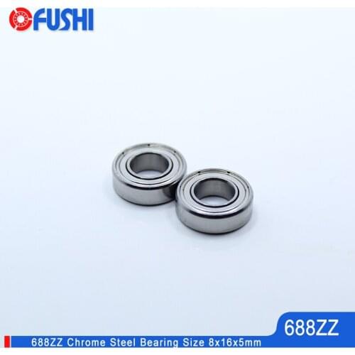 688ZZ Bearing 8x16x5 mm 10PCS Double Shielded Miniature Deep Groove 688 Z ZZ Ball Bearings 688Z