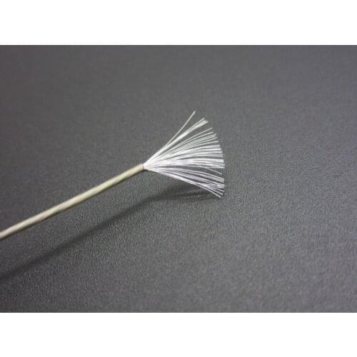 6N transparent black single crystal silver plated headphone cable DIY upgrade line Fever line 10meters