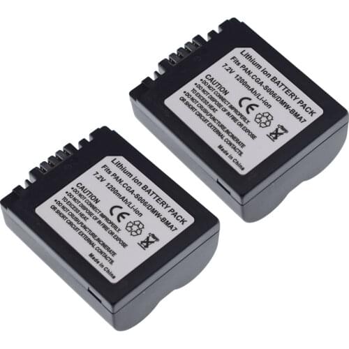 2x CGR-S006E Li-ion Battery for Panasonic CGA-S006 S006A/1B DMW-BMA7 DMC-FZ18 FZ8 FZ7 FZ28 FZ50