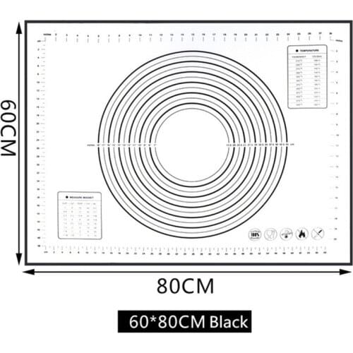 Large Size Non_Stick Silicone Baking Mat 80*60CM /70*50CM/60*60CM /60*50CM Reusable Baking Mat Baking Tool Food Grade BPA FREE