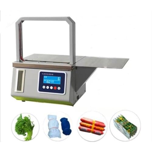 Opp film Automatic Banknote banding machine Strapping machine for Vouchers , printed matter，cases， vegetables，bags .etc