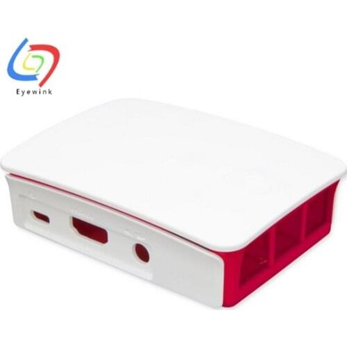 Case Box for Raspberry PI 3 model B+plus Red-White ABS Plastic Case Box Cover Shell Enclosure Housing for PI3