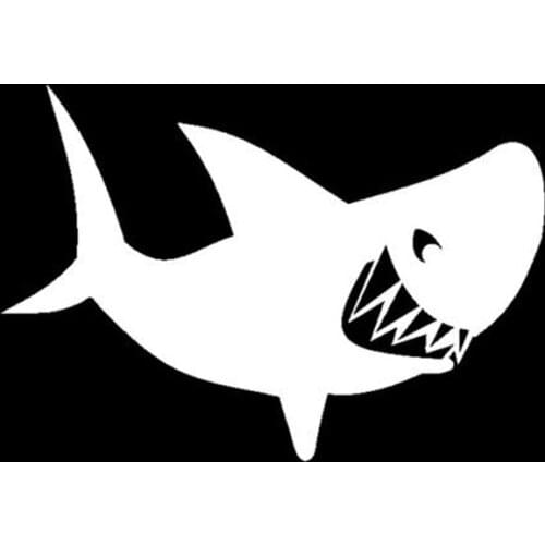 Black/Sliver Shark Animal Car Sticker Sea Life Small/Big Size Removable Waterproof Window Body Decal CL825