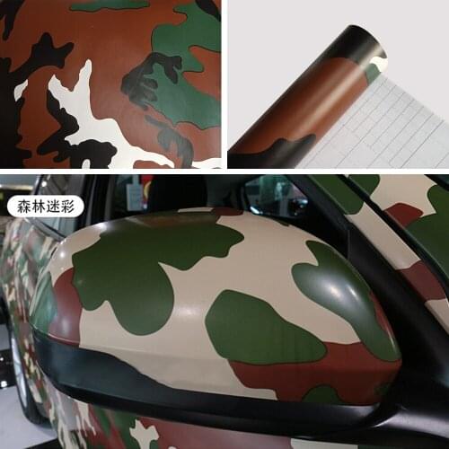 Digital Woodland Green Camo Camouflage Desert Vinyl Film Sticker DIY Motorcycle Automobiles Car Styling Accessories