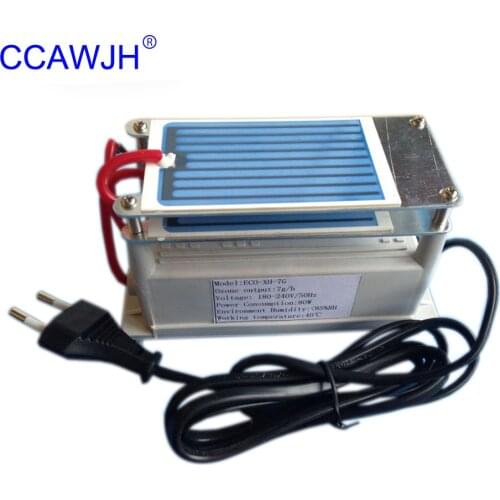 Hot Sell! 7g Ceramic Plate Ozone Generator / Generado De Ozono Quick Deodorization + Optional US/Euro Plug + Free Shipping