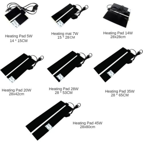 Terrarium Heating Pad Reptile Incubator Pet Heating Pad Adjustable Temperature Controller EU Plug 5w 7w 14w 20w 28w 35w 45w