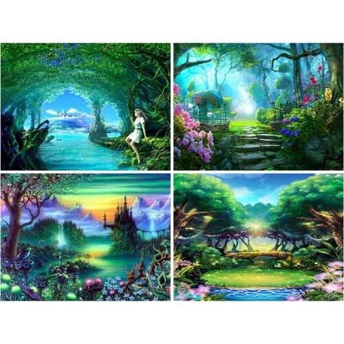 Cross stitch package cartoon animal 18ct 14ct cloth cotton thread embroidery DIY handmade needlework forest