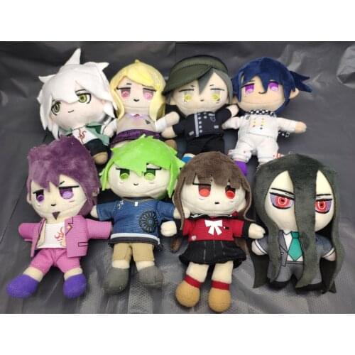NEW Anime Danganronpa V3 Dangan Ronpa Saihara Shuichi Akamatsu kaede Plush toy doll key chains