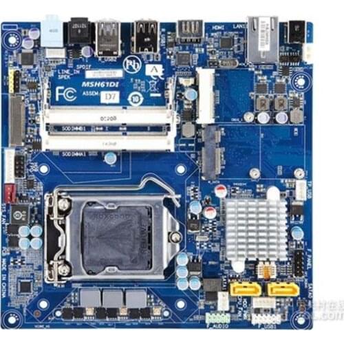 MINI-ITX 17*17 HTPC For Gigabyte GA-MSH61DI Original Used Desktop Motherboard MSH61DI H61 Socket LGA 1155 DDR3l 1.35V On Sale