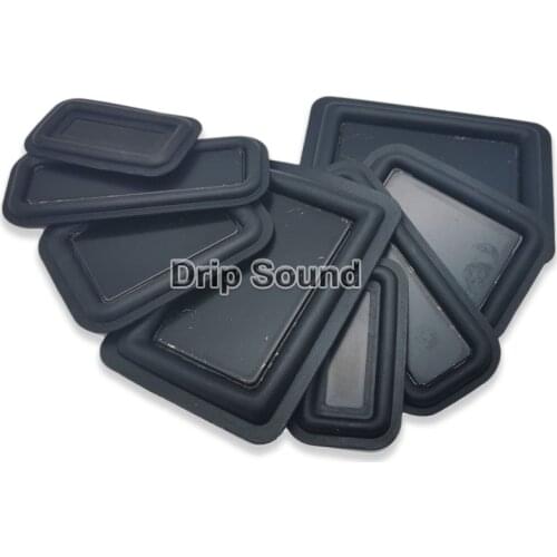 2pcs 32x58mm/36x86mm/50x65mm/60x85mm Square Speaker Passive Radiator Auxiliary Bass Woofer Rubber Vibration Plate