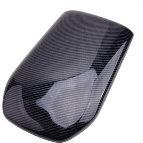 Front Interior Armrest Box Cover Trim Panel Decoration Decor ABS Carbon Fiber Style Black Fit for Toyota RAV4 2019 2020