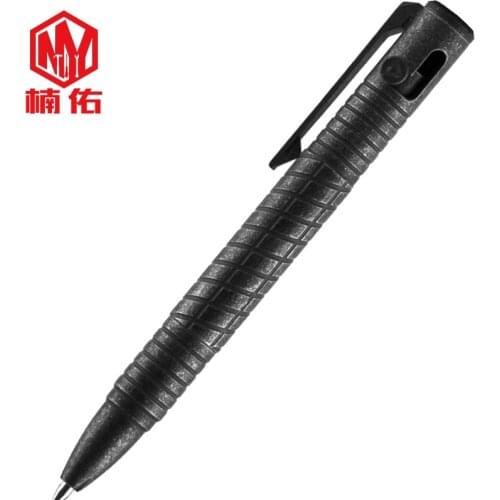 Titanium Alloy Multicolor Signature Ballpoint Pen Business Writing Office Supplies EDC Portable Gun Bolt Self-Defense Pen