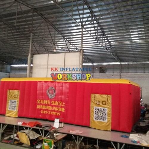 Fire escape drill simulation room,Inflatable Emergency Escape Experience Hall