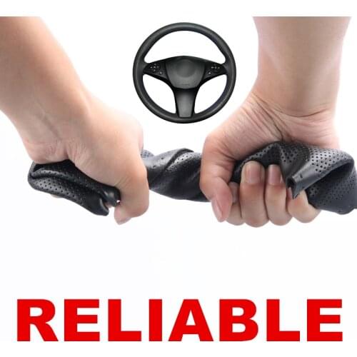 Hand stitched Black PU Artificial Leather Car Steering Wheel Cover for Mercedes Benz C180 C200 C350 C300 CLS 280 300 350 500 GLK