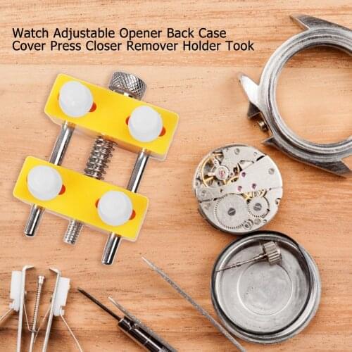 Watch Adjustable Opener Back Case Cover Press Closer Remover Holder Repair Watchmaker Tools dropship