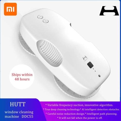 HUTT DDC55 Electric Window Cleaner Robot for home Auto Window Cleaning Washer Vacuum Cleaner Fast Smart Planned