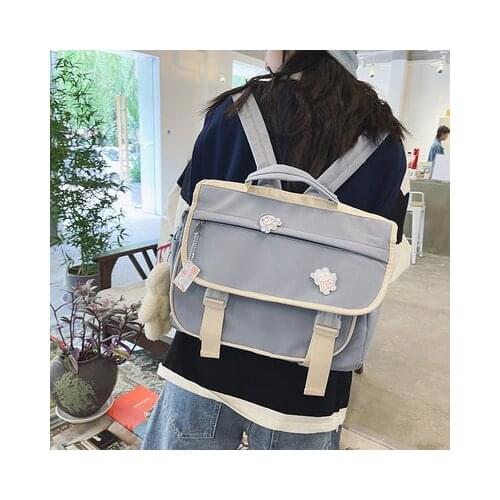 Japanese Style High School Girls Backpack JK Fashion Nylon Waterproof School Bags For Teenage Girls Mochila Feminina Bagpack Bag