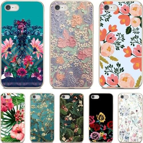 Vivid oil painting flowers Silicone Phone Skin Cover For Xiaomi poco X3 nfc F2 Pro M3 Mi 5X 6X Max Mix 1 2 2S 3 Mi5 Mi6 Mi3 Mi4