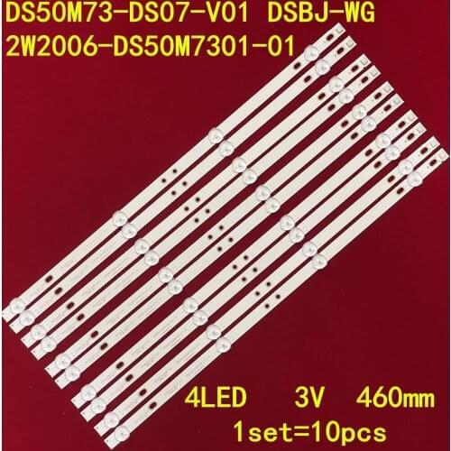 LED Backlight strip DS50M73-DS07-V01 DSBJ-WG 2W2006-DS50M7301-01 for akai aktv505 TV