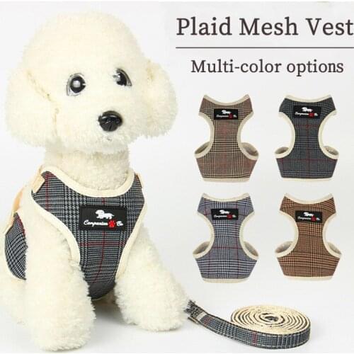 Pet Supplies Dog Dress Style Chest Strap Dog Walking Leash Cat Leash Chest Back Breathable Adjustable Undershirt