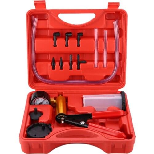 High Quality Multifunction Durable Brake Bleeder Vacuum Pump Vacuum Tester Brake Bleeding Tool Kits Suitable For Car Motorcycle