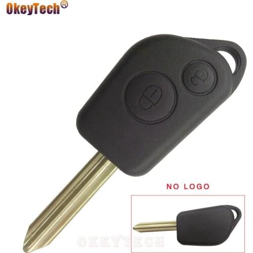 OkeyTech Replacement Remote Blank Key Fob Shell For Citroen Elysee C2 C3 C4 Saxo Xsara Picasso Berlingo Auto Car Cover Housing